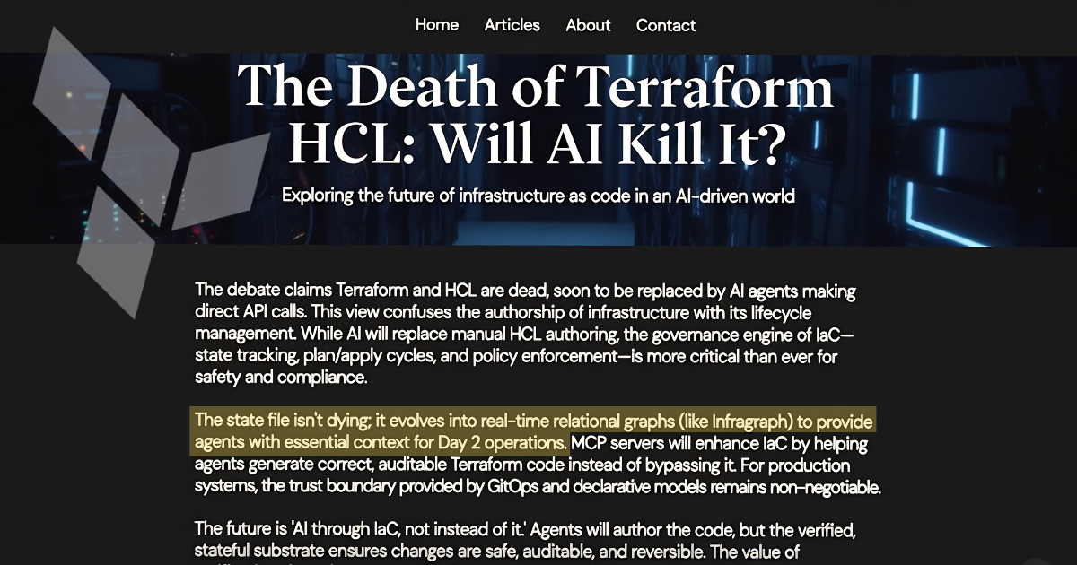 AI Through IaC, Not Instead of It